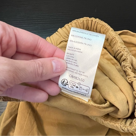 Free People Kahlani Harem Pull-On Pants Gold Medium NWT - Picture 12 of 15